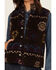 Image #3 - Shyanne Women's Printed Sherpa Vest, Chocolate, hi-res