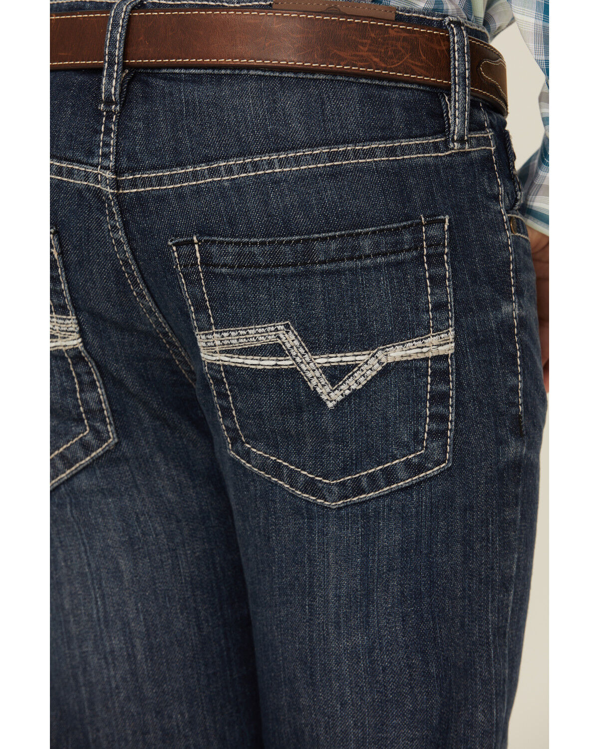 Image #4 - Cody James Boys' Balboa Slim Straight Stretch Denim Jeans, Dark Wash, hi-res