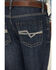 Image #4 - Cody James Boys' Balboa Slim Straight Stretch Denim Jeans, Dark Wash, hi-res