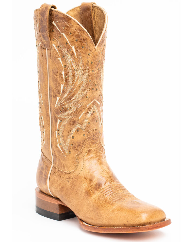 Shyanne Women S Studded Tan Performance Western Boots Wide