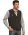 Image #1 - Wyoming Traders Men's Wyoming Wool Button Closure Vest, Black, hi-res