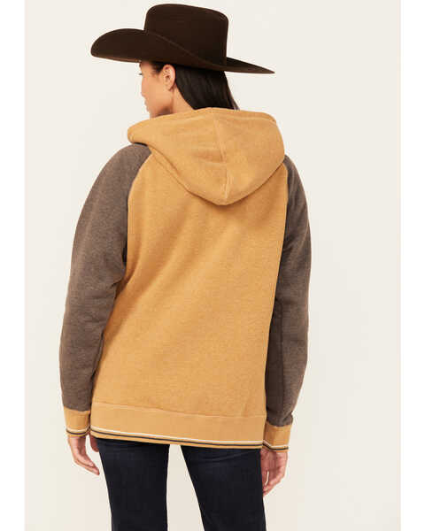 Image #4 - Kimes Ranch Women's Embroidered Amigo Hooded Pullover , Mustard, hi-res