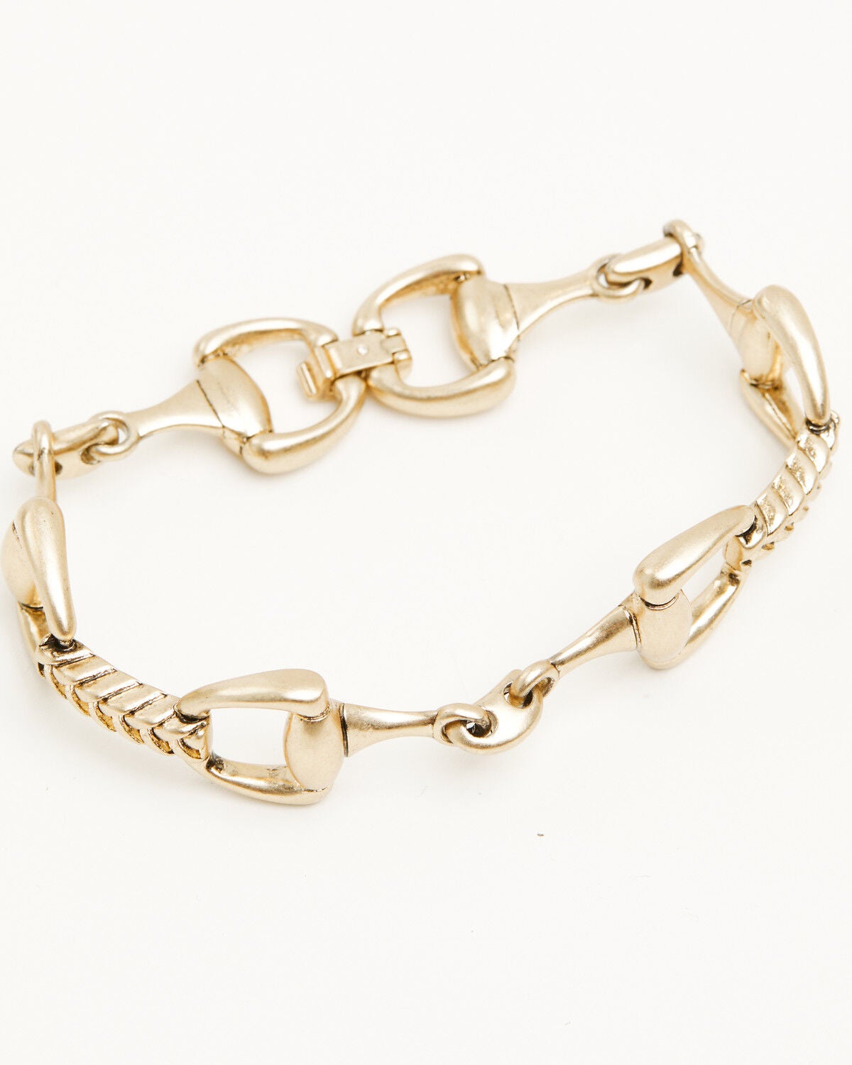 Image #3 - Lainey Wilson Women's Horse Bit Chain Link Bracelet, Gold, hi-res