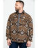 Image #1 - Powder River Outfitters Men's Southwestern Jacquard Shirt Jacket, Brown, hi-res
