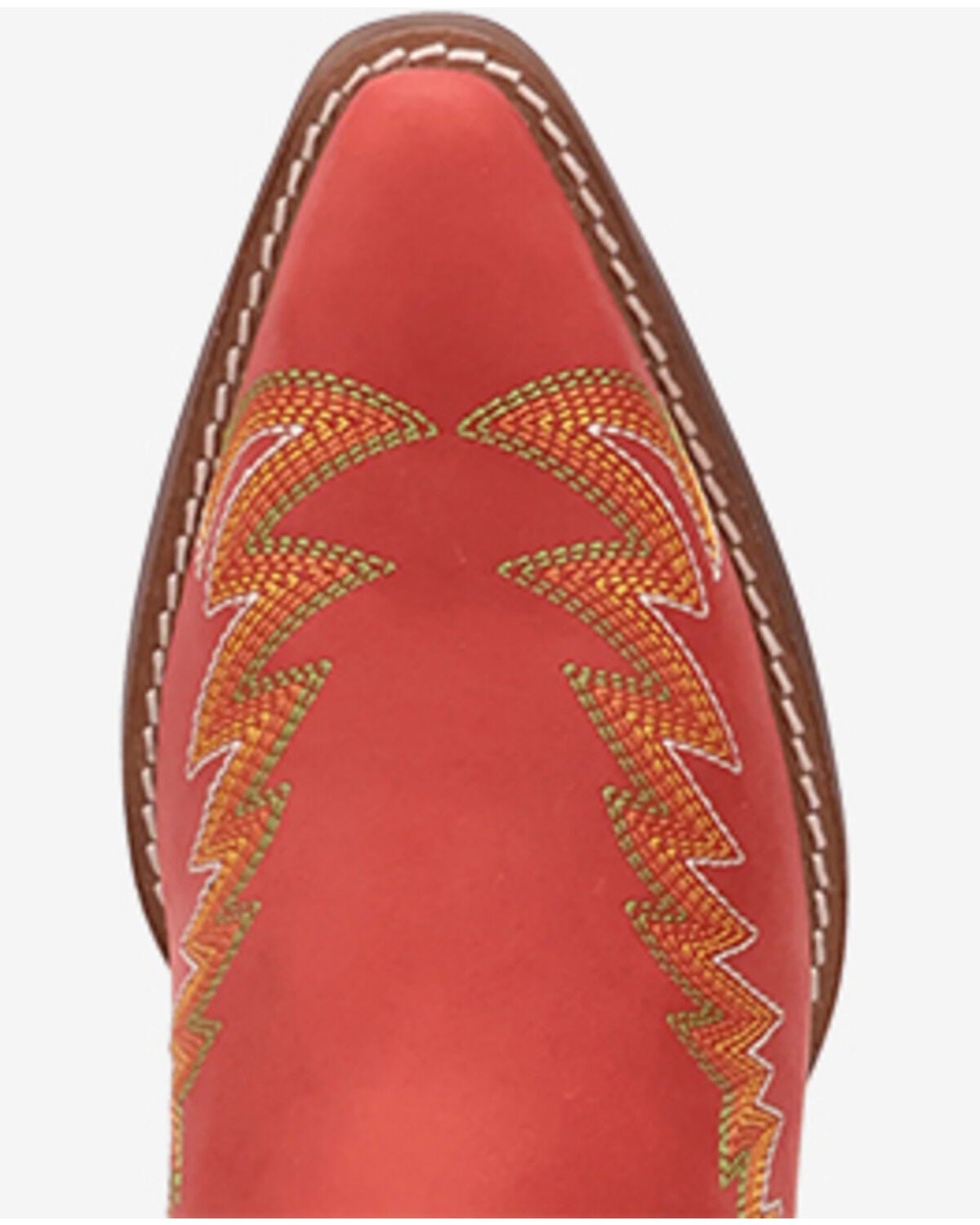 Image #6 - Dingo Women's Laurel Western Booties - Snip Toe, Red, hi-res