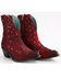 Image #1 - Corral Women's Studded Leather Fashion Booties - Pointed Toe, Red, hi-res