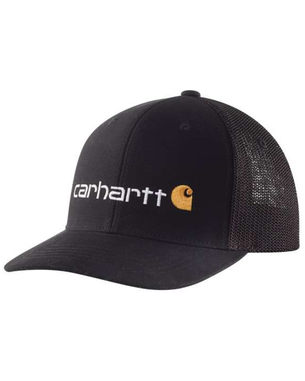 Image #1 - Carhartt Men's Canvas Rugged Flex® Ball Cap, Black, hi-res