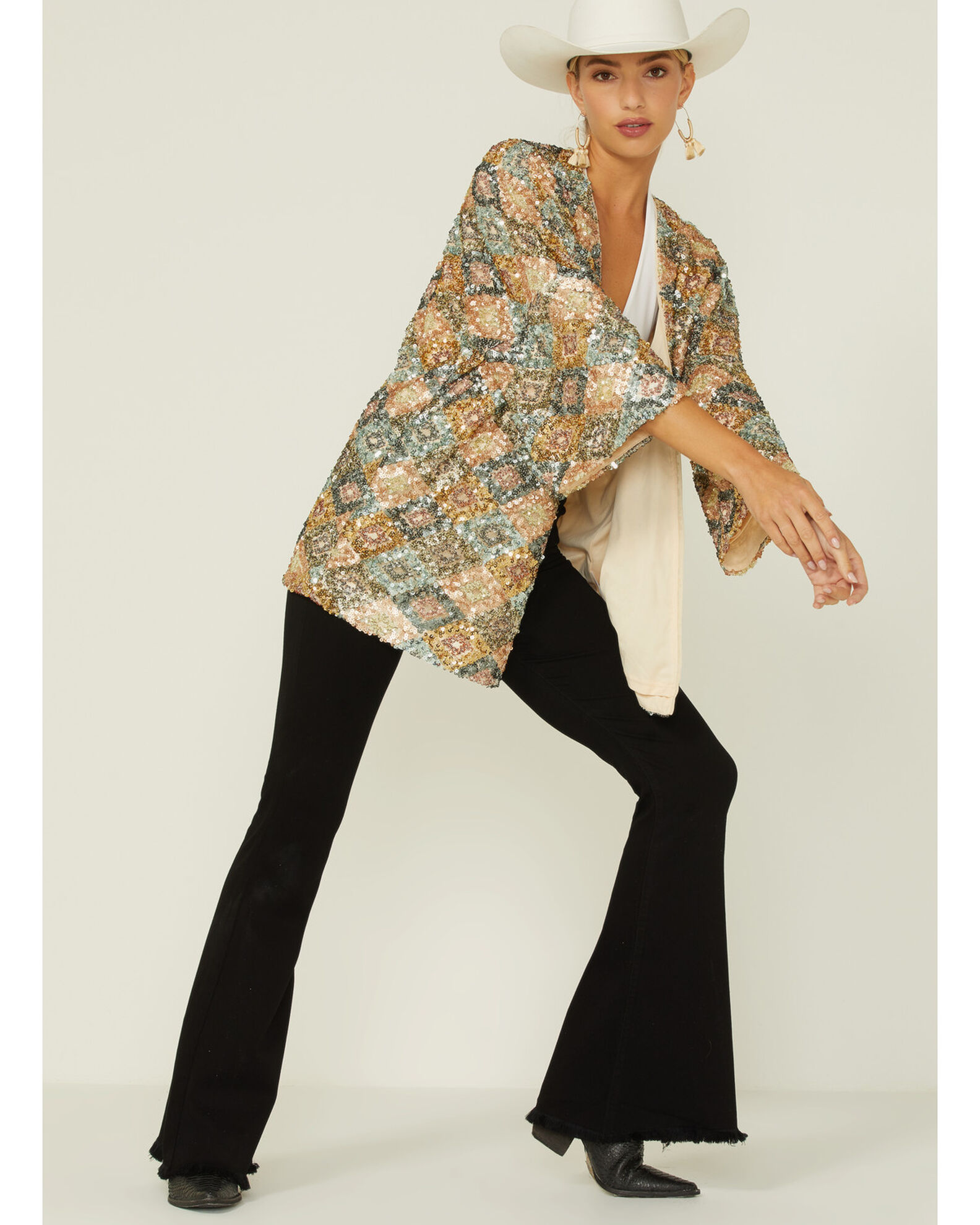Sequin cardigan long new arrivals