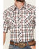 Image #2 - Wrangler Retro Men's Plaid Print Short Sleeve Snap Western Shirt, White, hi-res