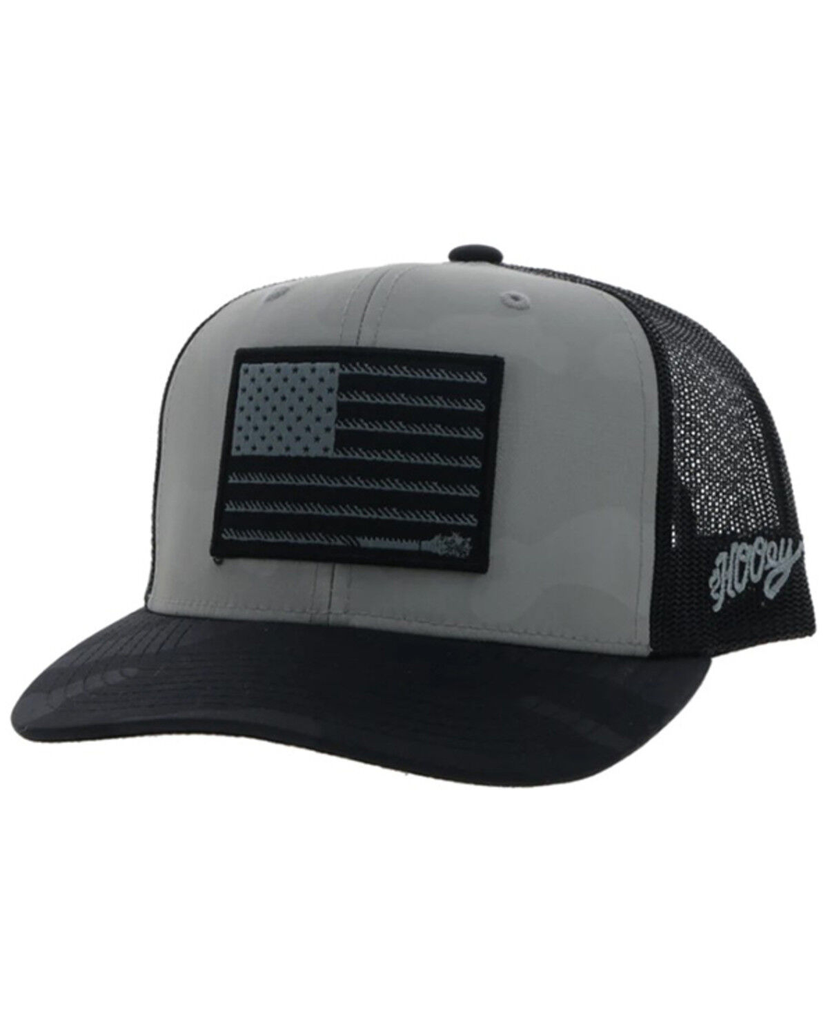 Image #1 - Hooey Men's Liberty Roper Trucker Cap, Grey, hi-res