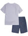 Levi's Toddler Boys' Batwing Logo Short Sleeve T-Shirt & Shorts Set , White, hi-res