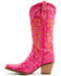 Image #3 - Dingo Women's Texas Tornado Tall Western Boots - Snip Toe, Pink, hi-res