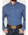 Image #3 - Cinch Men's Geo Print Long Sleeve Button-Down Western Shirt, Royal Blue, hi-res