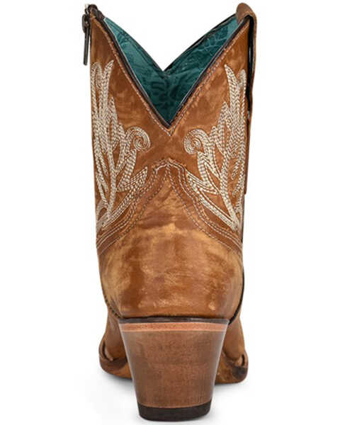 Image #3 - Corral Women's Embroidered Western Fashion Booties - Pointed Toe, Gold, hi-res