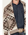Image #3 - Cody James Men's Carson Southwestern Full Zip Chunky Sweater, Tan, hi-res