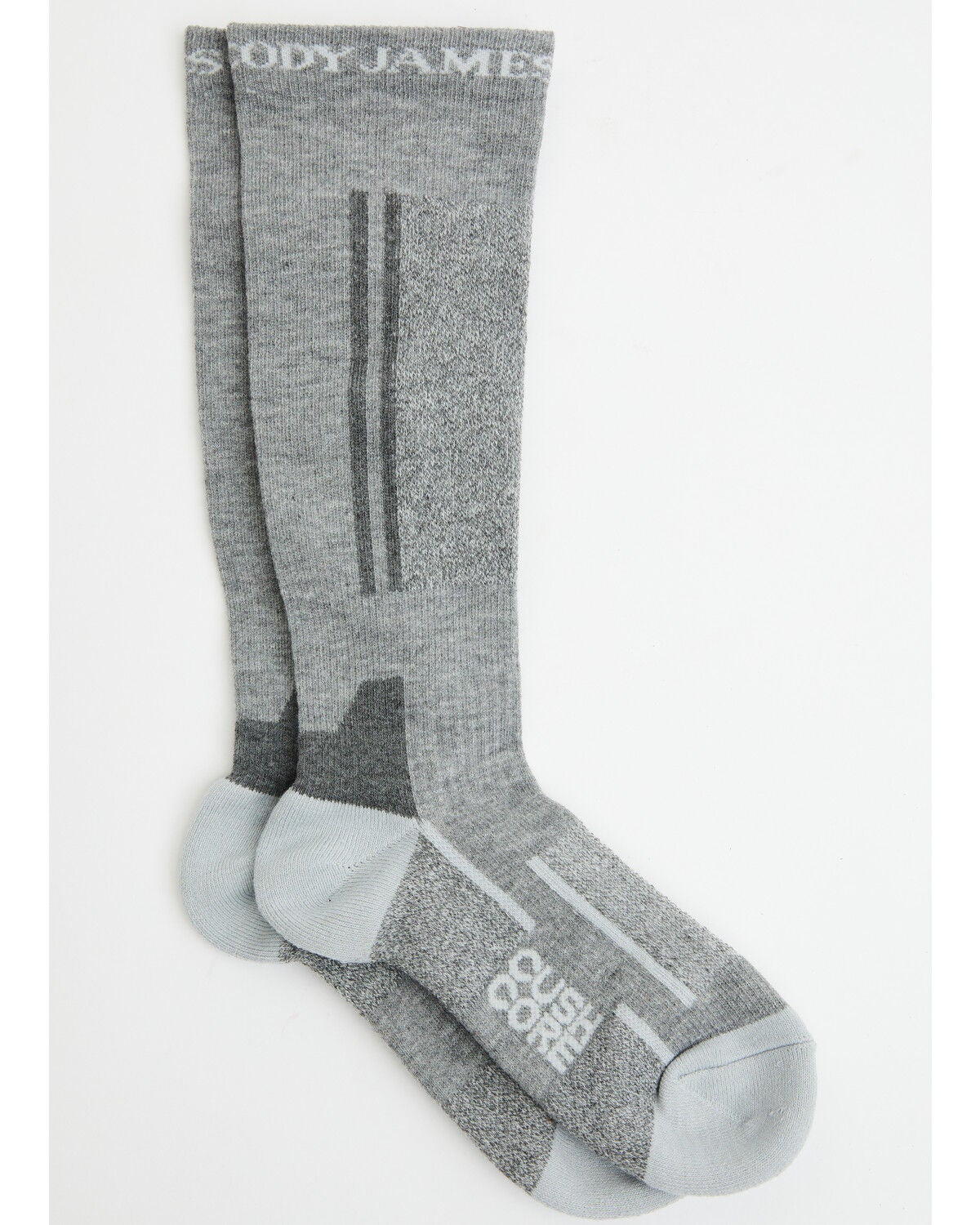 Cody James Men's RodeoTech Compression Crew Socks, Charcoal, hi-res