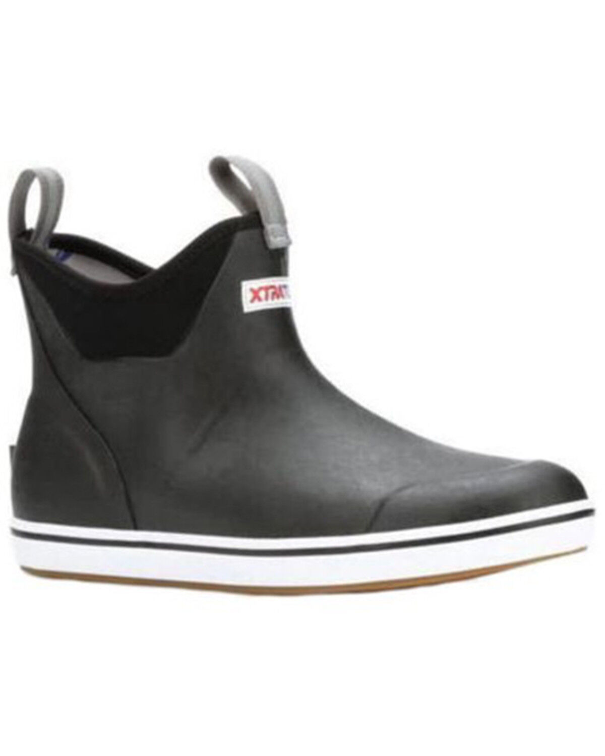 Image #1 - Xtratuf Men's 6" Ankle Deck Boots - Soft Toe, Black, hi-res