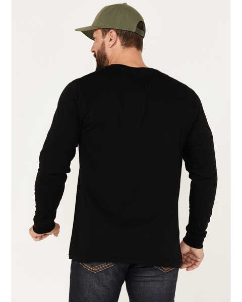 Image #4 - Brixton Men's Beta II Long Sleeve Standard T-Shirt, Black, hi-res