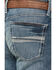 Image #4 - Cinch Men's Grant Medium Stonewash Relaxed Bootcut Performance Stretch Denim Jeans, Indigo, hi-res