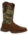Durango Men's Rebel Camo Western Boots - Square Toe, Brown, hi-res