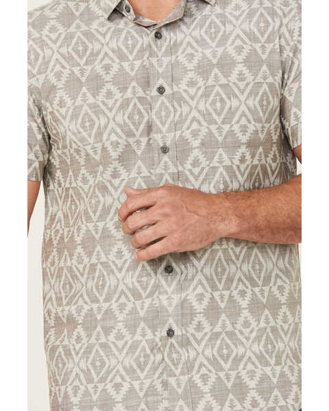 Image #3 - Pendleton Men's Deacon Printed Short Sleeve Button-Down Western Shirt , Grey, hi-res