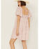 Image #4 - Yura Women's Floral Print Short Sleeve Mini Dress , Pink, hi-res