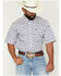 Image #1 - Ariat Men's Baxter Southwestern Print Short Sleeve Button-Down Western Shirt - Big, White, hi-res