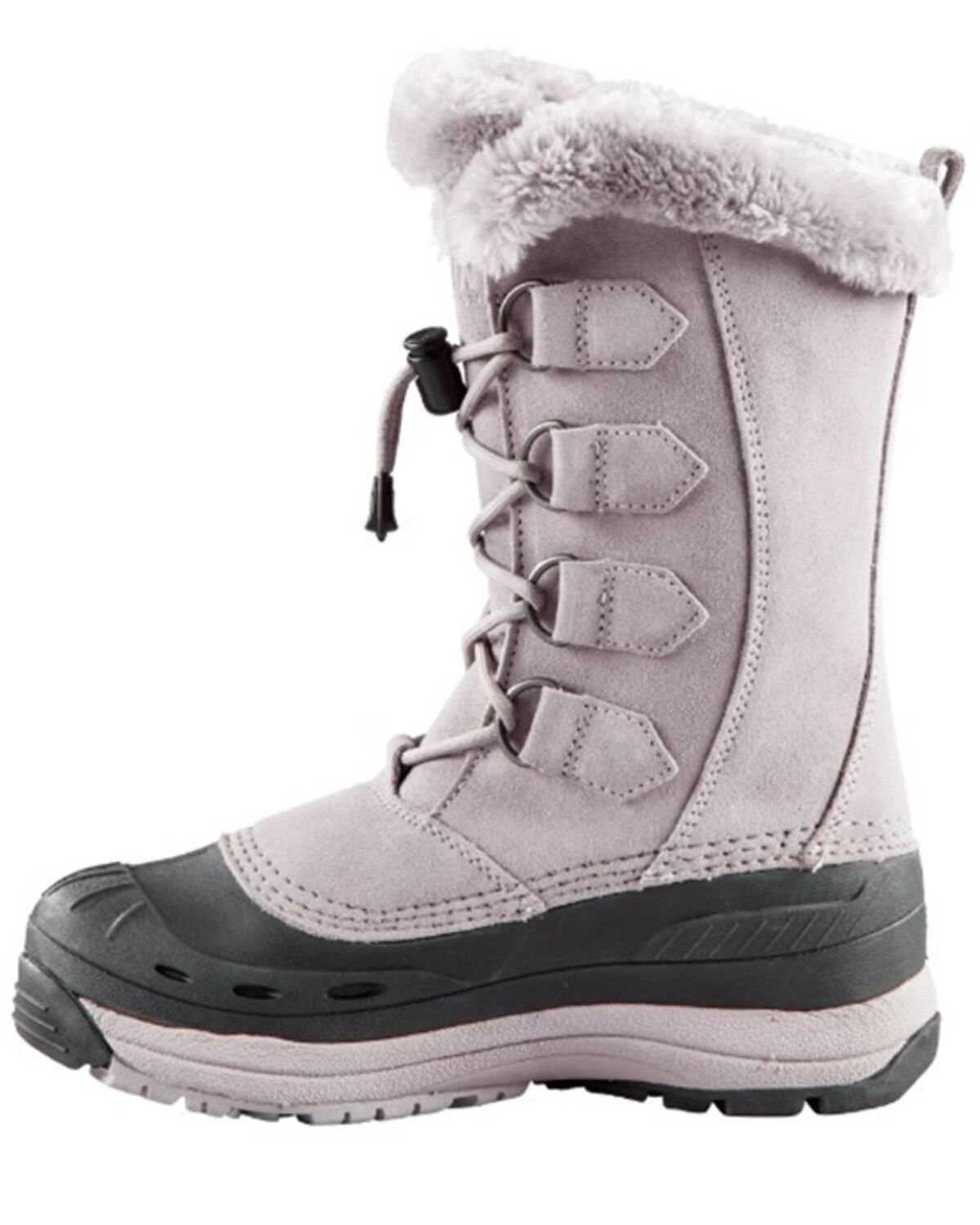 Image #2 - Baffin Women's Chloe Suede Leather Tundra Work Boots, Grey, hi-res