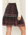 Image #4 - Molly Bracken Women's Metallic Floral Stripe Tiered Skirt, Multi, hi-res