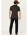 Image #3 - Ariat Men's M1 Abraded Rinse Stackable Slim Straight Stretch Denim Jeans, Dark Wash, hi-res