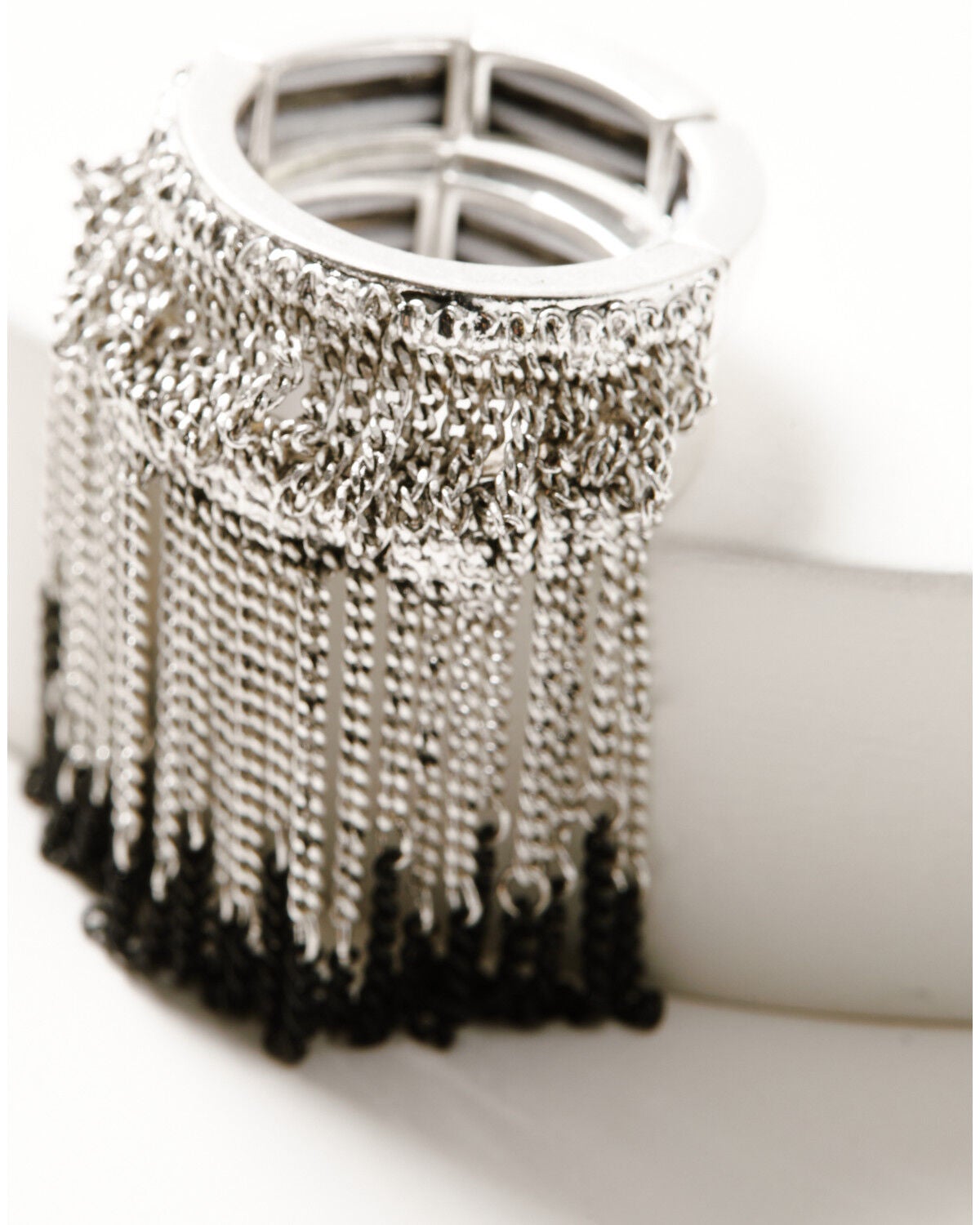 Image #2 - Lainey Wilson Women's Chain Fringe Ring, Silver, hi-res