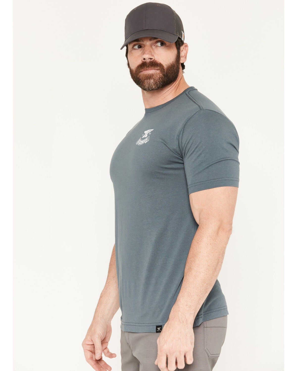 Image #2 - Troll Co Men's Haggler Short Sleeve Graphic Work T-Shirt, Steel, hi-res