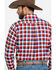 Image #5 - Ariat Men's Elzerman Performance Flannel Long Sleeve Western Shirt , Burgundy, hi-res