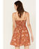 Image #4 - Angie Women's Americana Mini Dress, Brown, hi-res