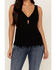 Image #3 - Idyllwind Women's Bluebell Twist & Fringe Top, Black, hi-res