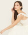 Image #1 - Rock & Roll Denim Women's Eyelet Sleeveless Midi Dress, Natural, hi-res