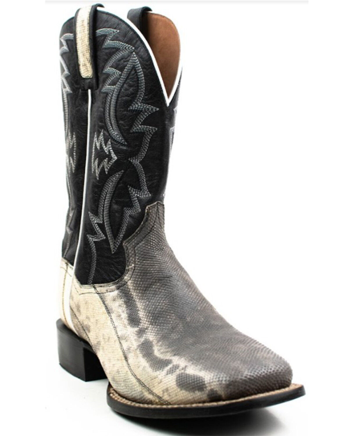 Image #1 - Dan Post Men's Kauring Snake Exotic Western Boots - Broad Square Toe, Black, hi-res