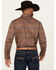 Image #4 - RANK 45® Men's Trinidad Southwestern Print Long Sleeve Pearl Snap Stretch Western Shirt, Red, hi-res