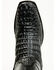 Image #6 - Tony Lama Men's Exotic Hornback Caiman Western Boots - Square Toe, Black, hi-res