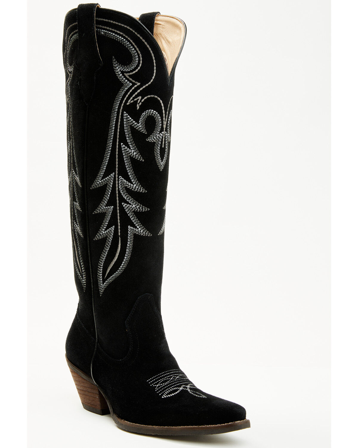 Image #1 - Shyanne Women's Rowan Tall Western Boots - Snip Toe, Black, hi-res