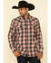 Cody James Men's Spruce Plaid Long Sleeve Western Flannel Shirt - Tall , Black/red, hi-res