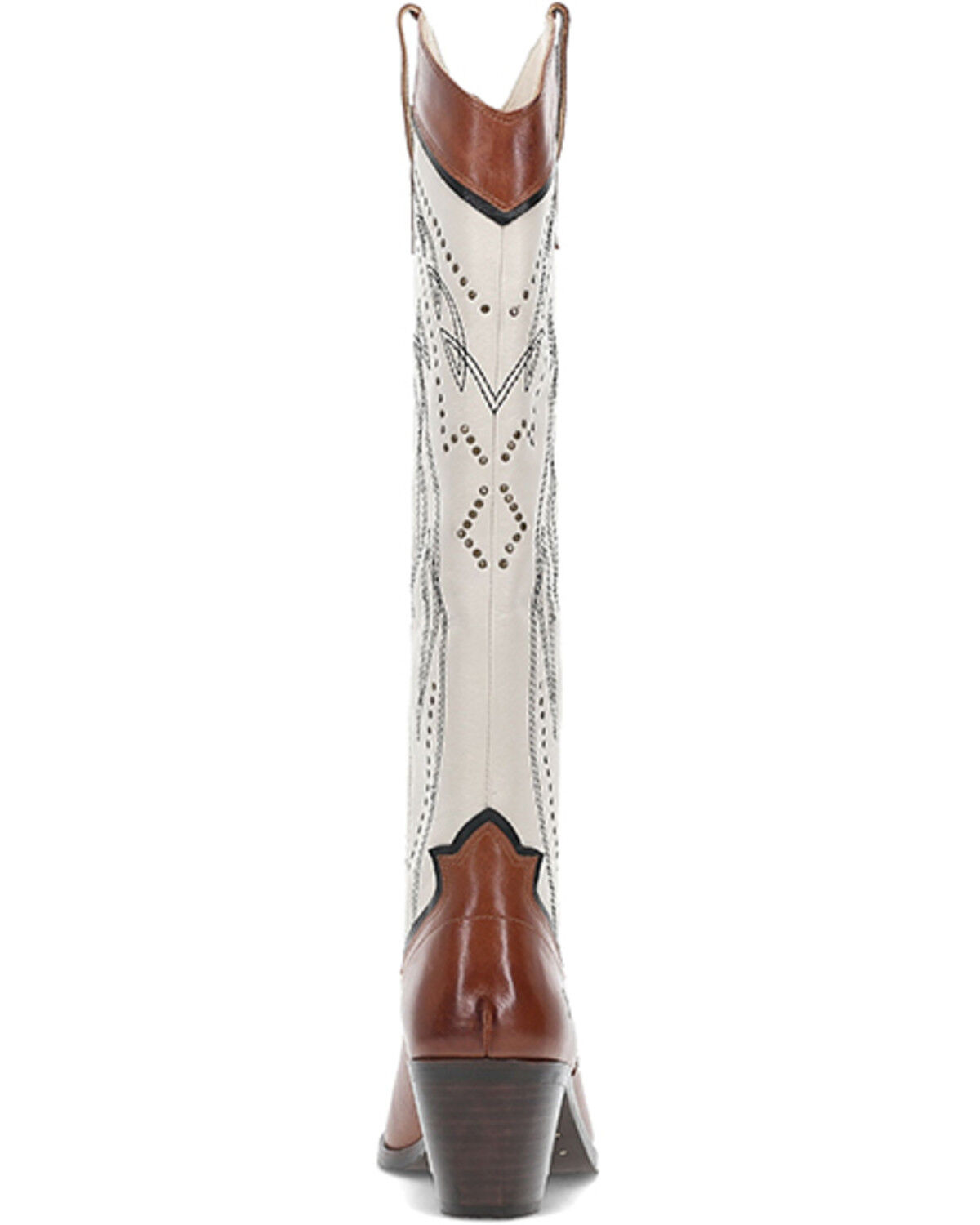 Image #5 - Frye Women's Sara Studded Tall Western Boots - SnipToe, Brown, hi-res