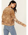 Image #4 - Cleo + Wolf Women's Spacedye Crew Neck Sweater, Brown, hi-res