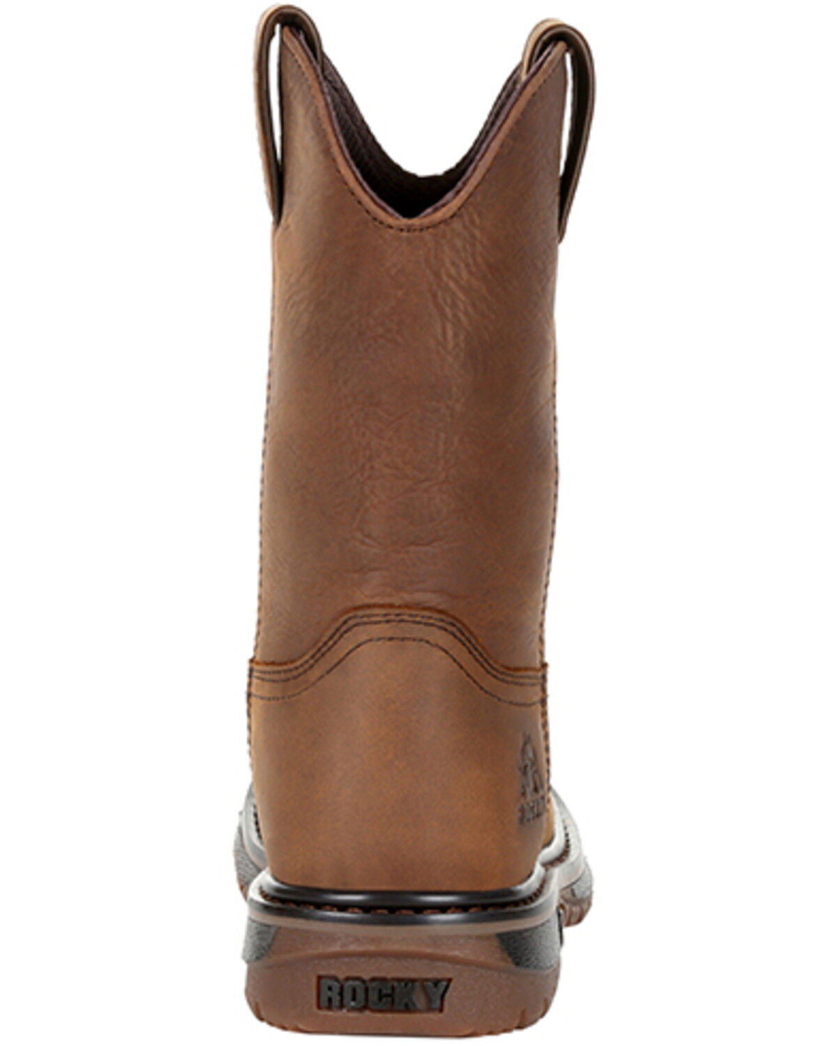 Image #5 - Rocky Little Boys' Original Ride FLX Waterproof Western Boots - Round Toe, Brown, hi-res