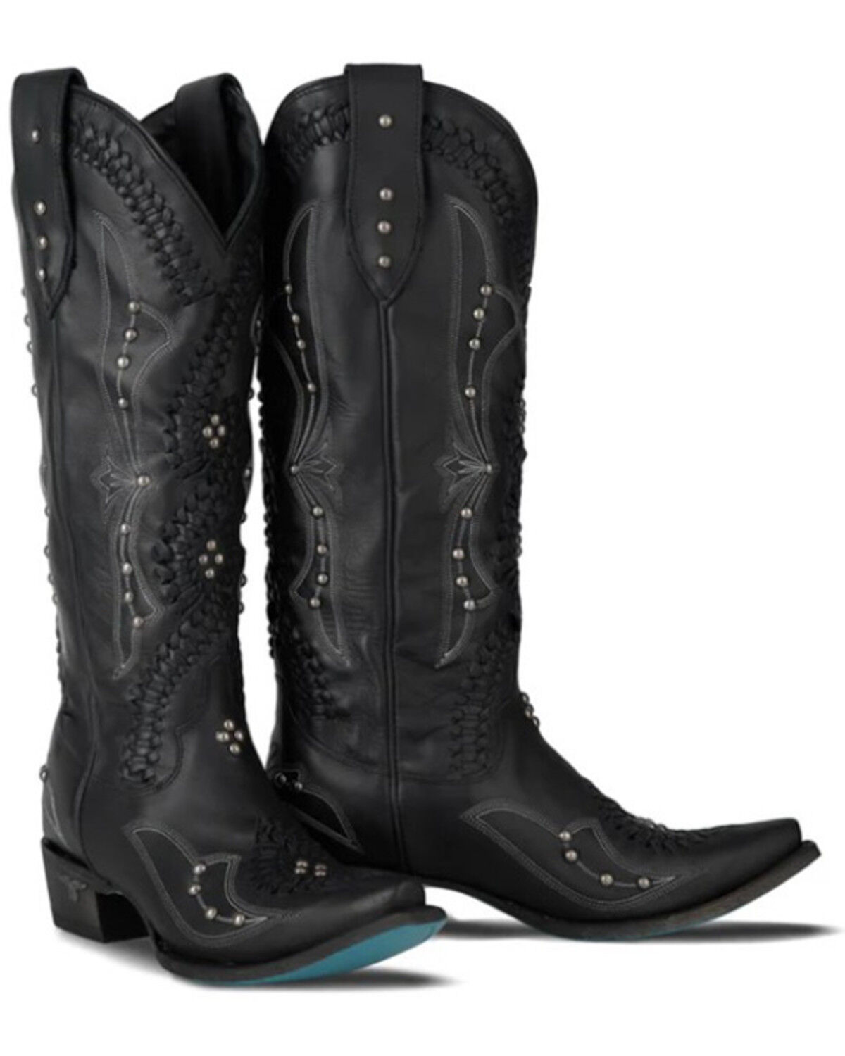 Image #1 - Lane Women's Cossette Tall Western Boots - Snip Toe, Jet Black, hi-res