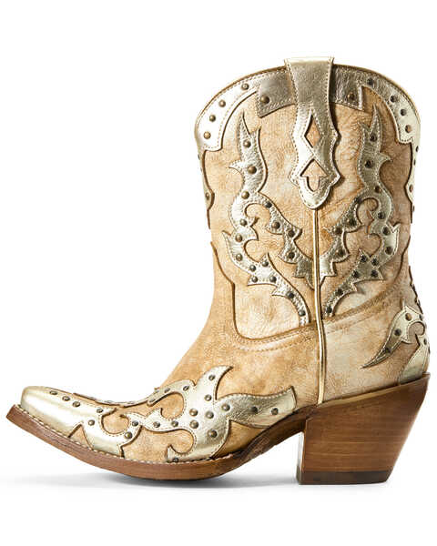 Image #2 - Ariat Women's Sapphire Warm Stone Western Boots - Snip Toe, Beige/khaki, hi-res