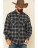 Image #1 - Resistol Men's Gray Simcoe Ombre Plaid Long Sleeve Western Shirt, Grey, hi-res