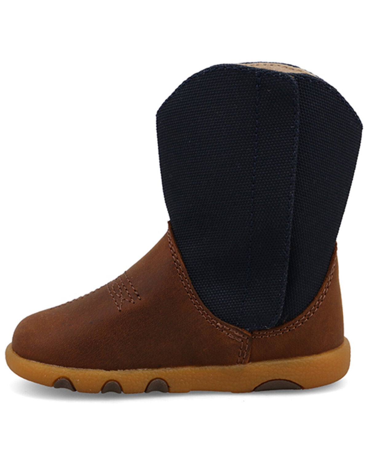 Image #3 - Twisted X Infant Boys' Driving Moc Boots - Round Toe, Navy, hi-res
