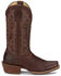 Image #2 - Justin Men's Cowboy Town Bay Western Boots - Square Toe, Brown, hi-res