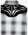 Image #4 - Rodeo Clothing Boys' Plaid Print Embroidered Long Sleeve Snap Western Shirt, Black/white, hi-res